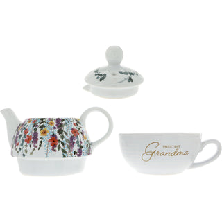 Grandma Tea for One (16 oz Teapot & 10 oz Cup)