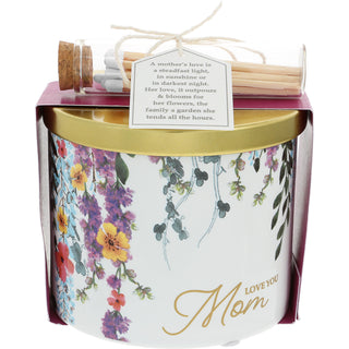 Love You Mom 14 oz - 100% Soy Wax Candle with Matches Scent: Vanilla