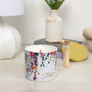 Love You Mom 14 oz - 100% Soy Wax Candle with Matches Scent: Vanilla