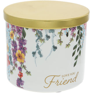 Friend 14 oz - 100% Soy Wax Candle with Matches Scent: Vanilla