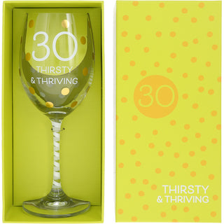 30 Gift Boxed 16 oz Crystal Wine Glass