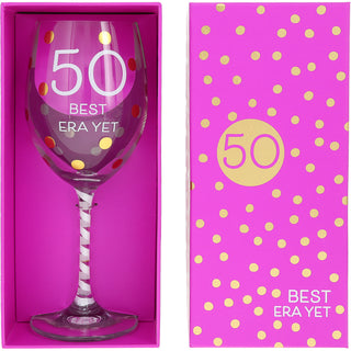 50 Gift Boxed 16 oz Crystal Wine Glass