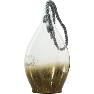 Family 11.5" Bronze Glass Lantern