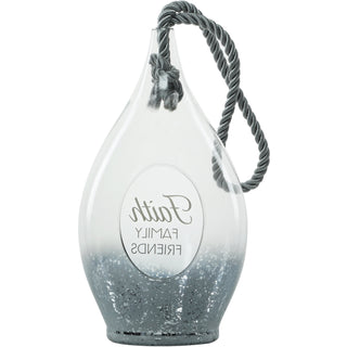 Faith 11.5" Smoke Glass Lantern