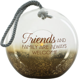 Friends 9.5" Bronze Glass Lantern