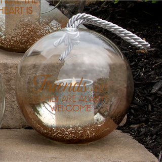 Friends 9.5" Bronze Glass Lantern