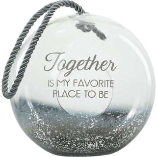 Together 9.5" Smoke Glass Lantern