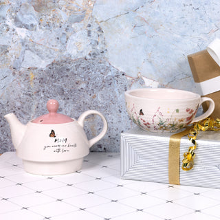 Mom Tea for One
(14.5 oz Teapot & 10 oz Cup)