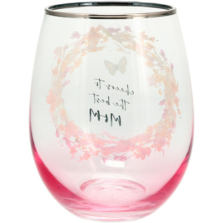 Mom 20 oz Stemless Wine Glass