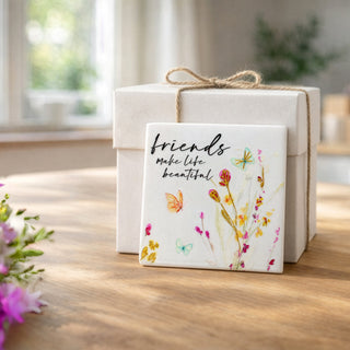 Friends 4" Ceramic Coaster