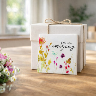 Amazing 4" Ceramic Coaster