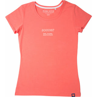 Soccer Mom Small Coral T-Shirt