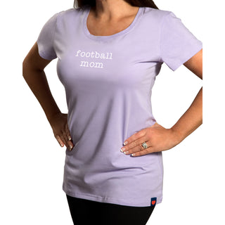 Football Mom Small Purple T-Shirt