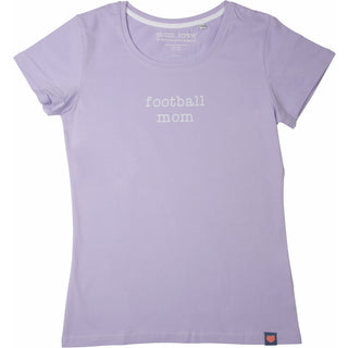Football Mom Small Purple T-Shirt