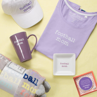 Football Mom Small Purple T-Shirt