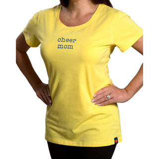 Cheer Mom Small Yellow T-Shirt