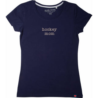 Hockey Mom Small Navy Blue T-Shirt