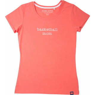 Basketball Mom Coral T-Shirt