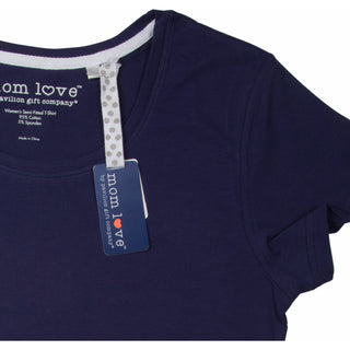 Caffeinated Mom Navy Blue T-Shirt