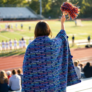 Lacrosse Mom 60" x 50" Royal Plush Blanket