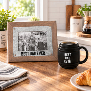 Best Dad 9.5" x 7.5" Frame (Holds 4" x 6" Photo)