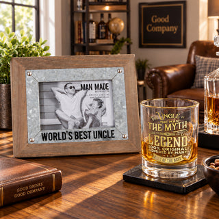 Uncle 9.5" x 7.5" Frame (Holds 4" x 6" Photo)