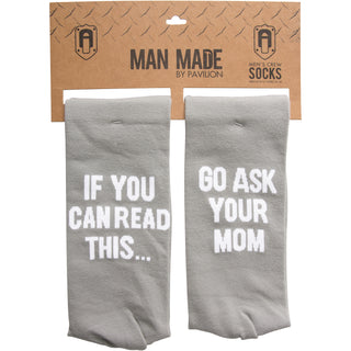 Ask Mom Men's Cotton Blend Sock