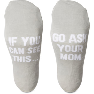 Ask Mom Men's Cotton Blend Sock