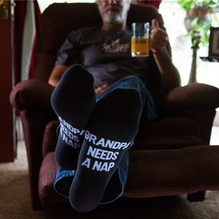 Grandpa Nap Mens Cotton Blend Sock