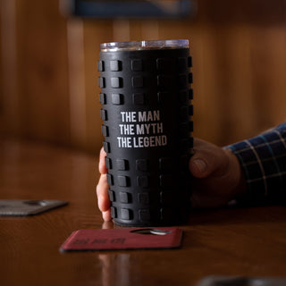 The Legend 20 oz Travel Tumbler with 3D Silicone Wrap