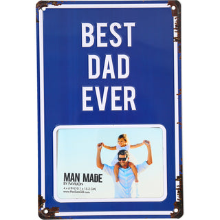 Best Dad 8" x 11.75" Tin Frame
(Holds 6" x 4" Photo)