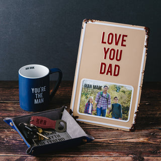 Love You Dad 8" x 11.75" Tin Frame
(Holds 6" x 4" Photo)