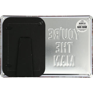 The Man 11.75" x 8" Tin Frame (Holds 4" x 6" Photo)