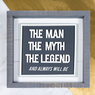 Man Myth Legend 10" Plaque