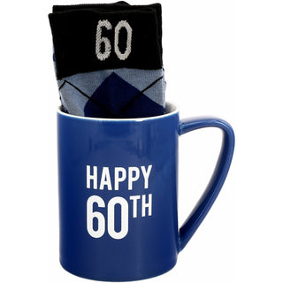 Happy 60th 18 oz Mug and Sock Set