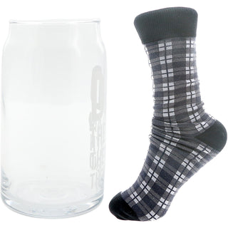 The Legend 16 oz Beer Can Glass and Sock Set
