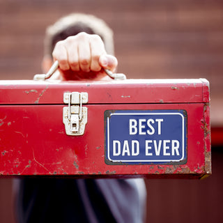 Best Dad 6" x 4" Tin Plaque