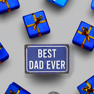 Best Dad 6" x 4" Tin Plaque