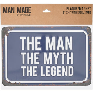 The Legend 6" x 4" Tin Plaque