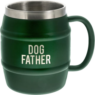 Dog Father 15 oz Stainless Steel Double Wall Stein