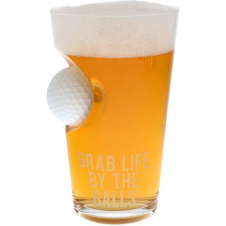 Life 15 oz Golf Ball Glass