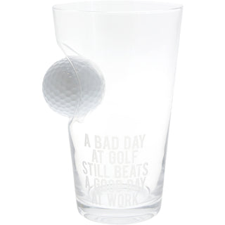 Work 15 oz Golf Ball Glass