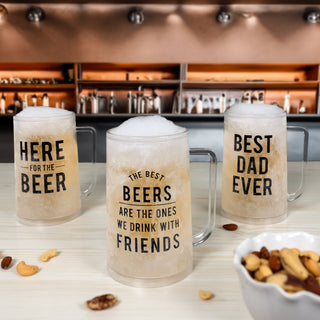 Here for the Beer 12 oz Freezer Stein