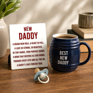 New Daddy 5.5" Ceramic Plaque
