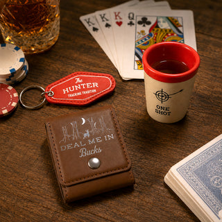 Deal Me In Playing Cards & Keychain Gift Set