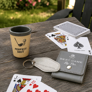 Golf Life Playing Cards & Keychain Gift Set