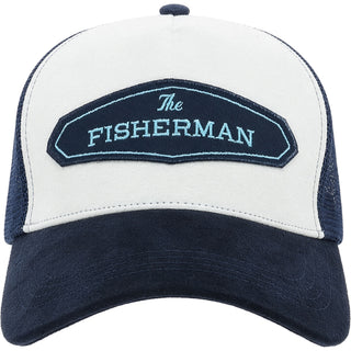 The Fisherman Navy Suede Adjustable Trucker Hat