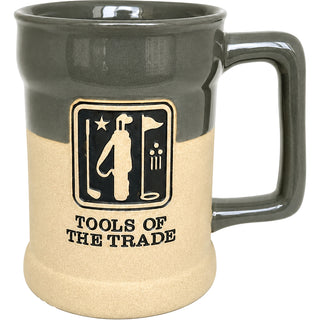 The Golfer 15 oz Ceramic Stein & 2 oz Shot Glass Set