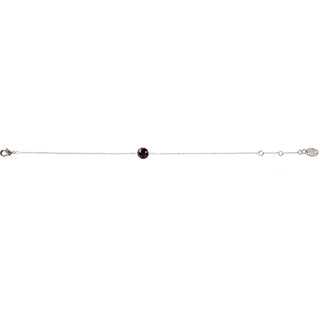 Liza Birthstone January Garnet 6.5"-7.625" Crystal Bracelet made from Austrian Crystals