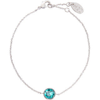 Liza Birthstone January Garnet 6.5"-7.625" Crystal Bracelet made from Austrian Crystals